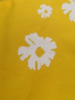 Yellow Flower Makeup Bag